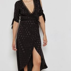 Elegant Black Wrap Dress